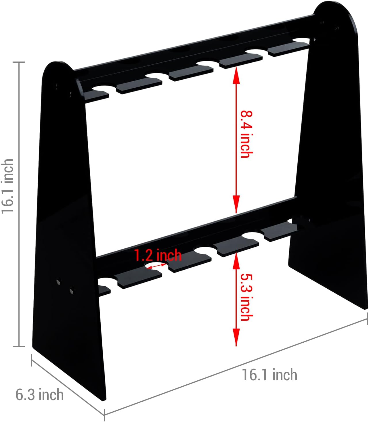 2 Tier Acrylic Champagne Wall Holder for Party