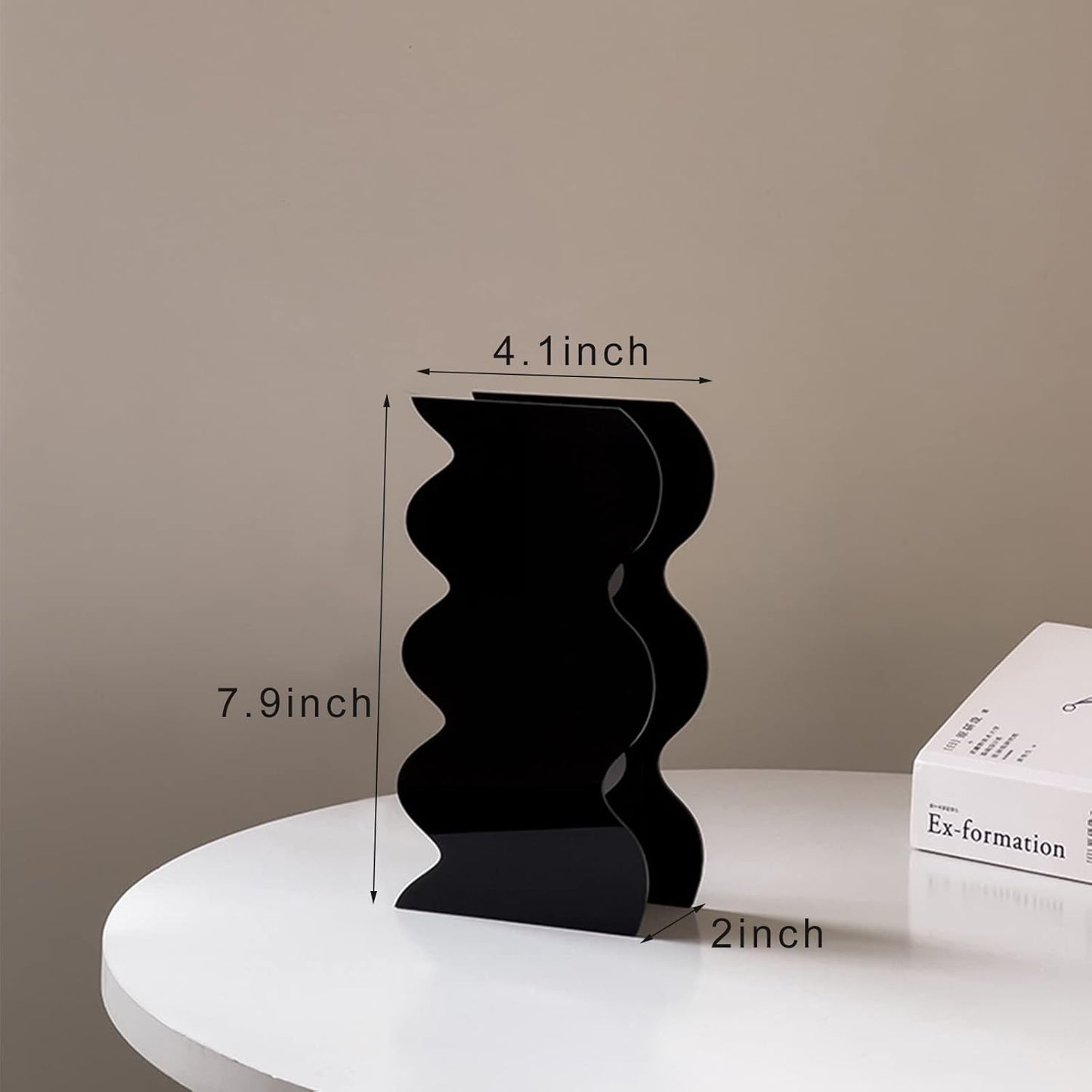 Acrylic Vase,Unique Vase Decor,Acrylic Vase for Home Office Centerpieces Wedding Holiday Party Gift