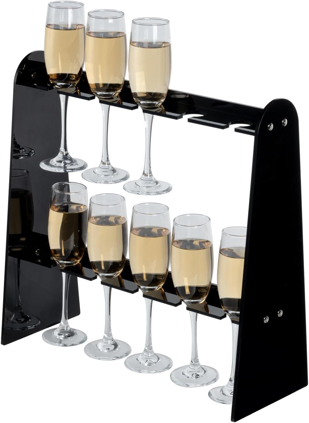 2 Tier Acrylic Champagne Wall Holder for Party