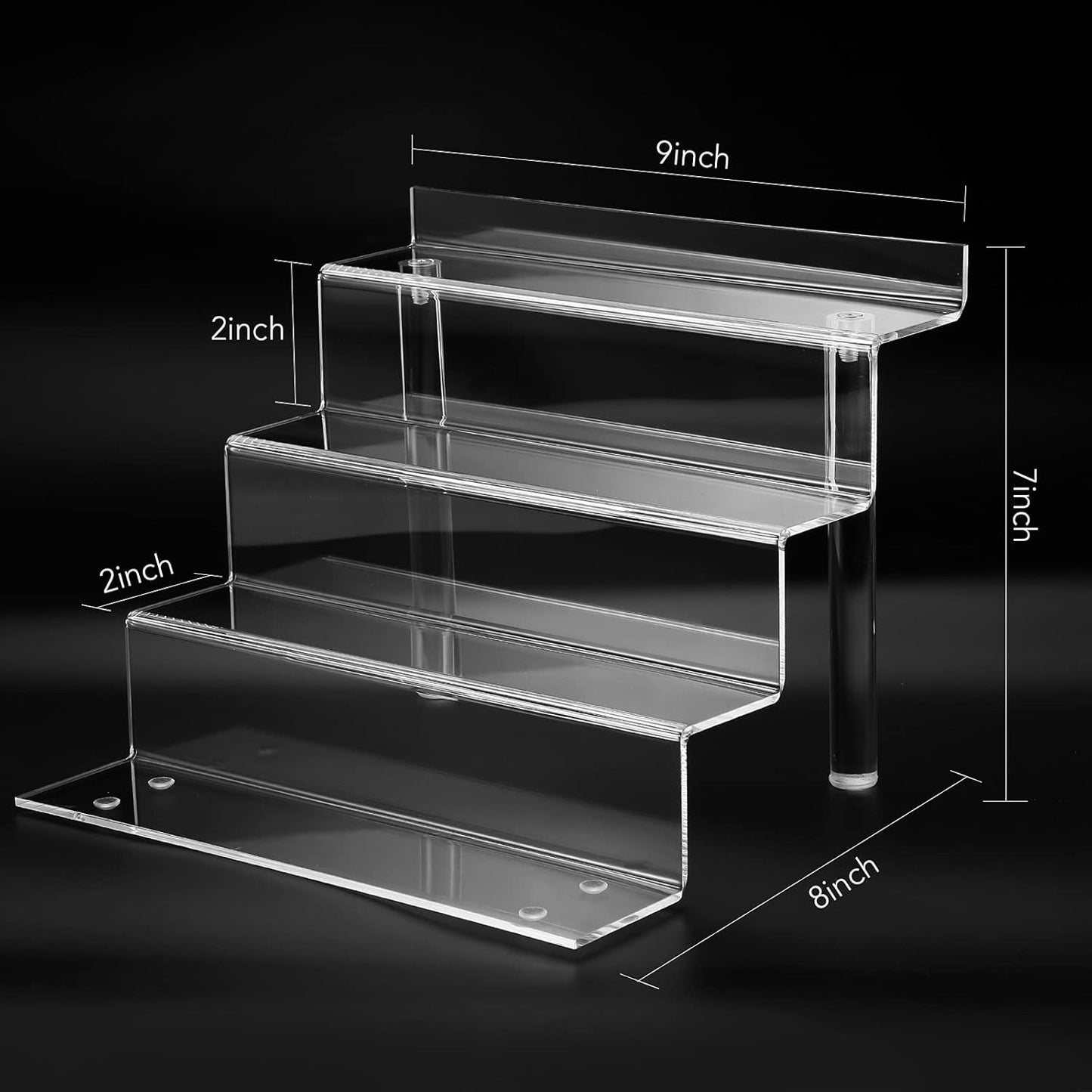 Acrylic Shelf for Perfume Organizer, 4 Tier Funko POP Shelves