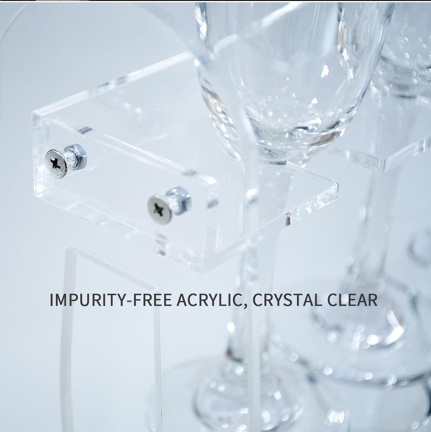 2 Tier Acrylic Champagne Wall Holder for Party