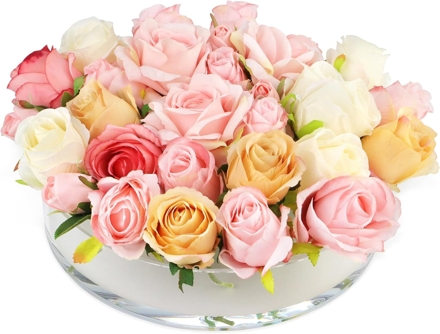 Acrylic Floral Centerpiece for Dining Table Decorations Wedding Round Flower Vase