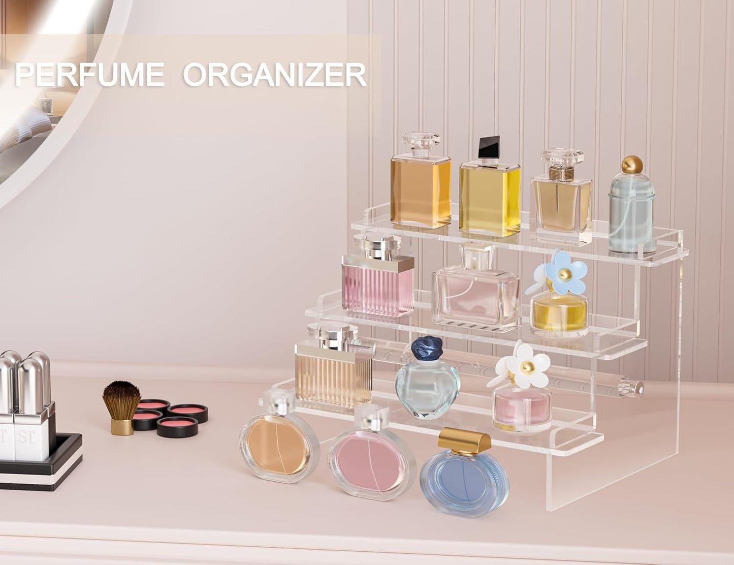 Acrylic Display Risers, 9.5'' Perfume Organizer