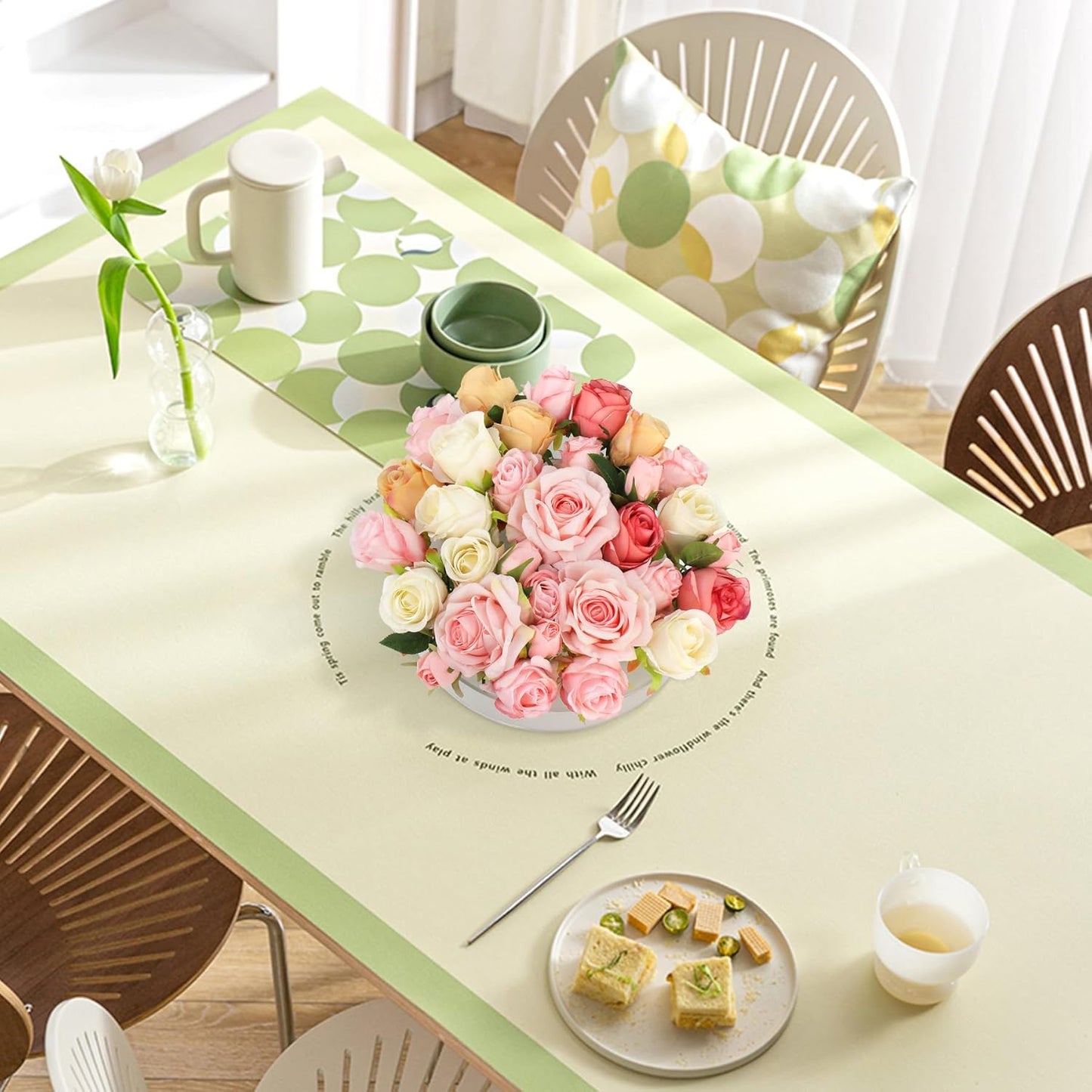Acrylic Floral Centerpiece for Dining Table Decorations Wedding Round Flower Vase