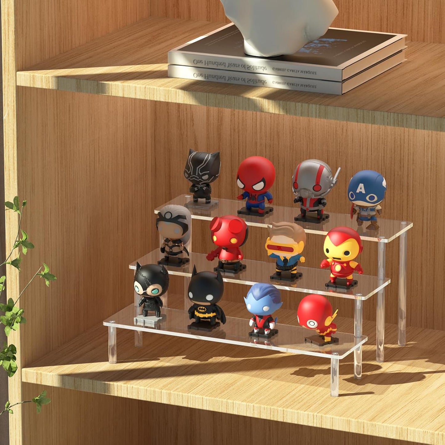 Acrylic Display Risers, 3 Tier Perfume Organizer Stand