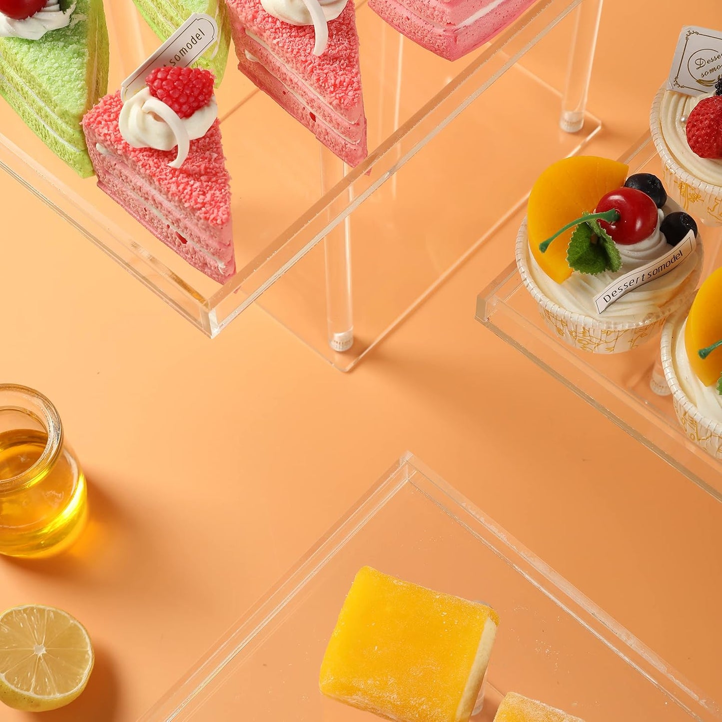 Clear Acrylic Dessert Stands Buffet Risers for Cupcakes Dessert Pastry Food