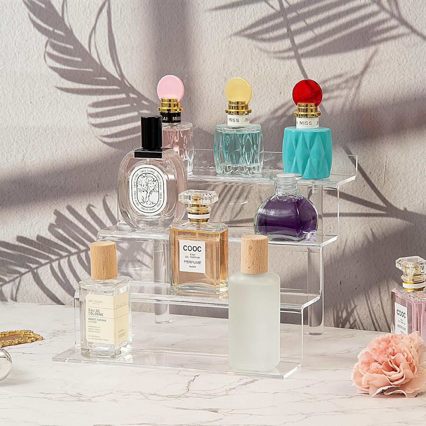 Acrylic Shelf for Perfume Organizer, 4 Tier Funko POP Shelves