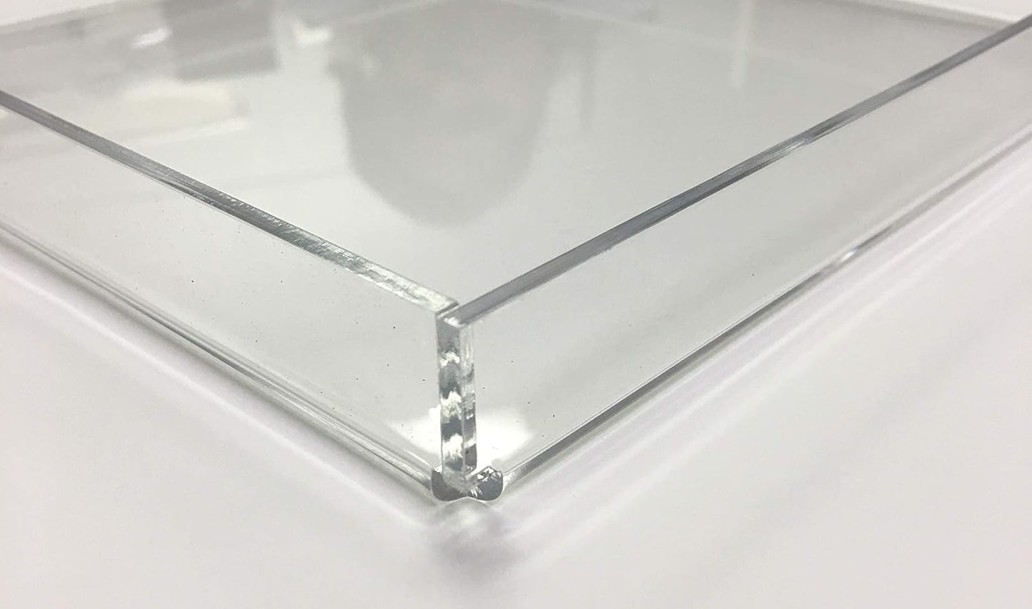 Luxury Tray In Highly Polished Clear Acrylic For Showcasing Purposes