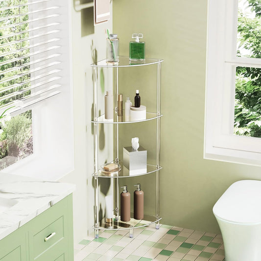 Clear Triangle Acrylic Side Table for Small Space