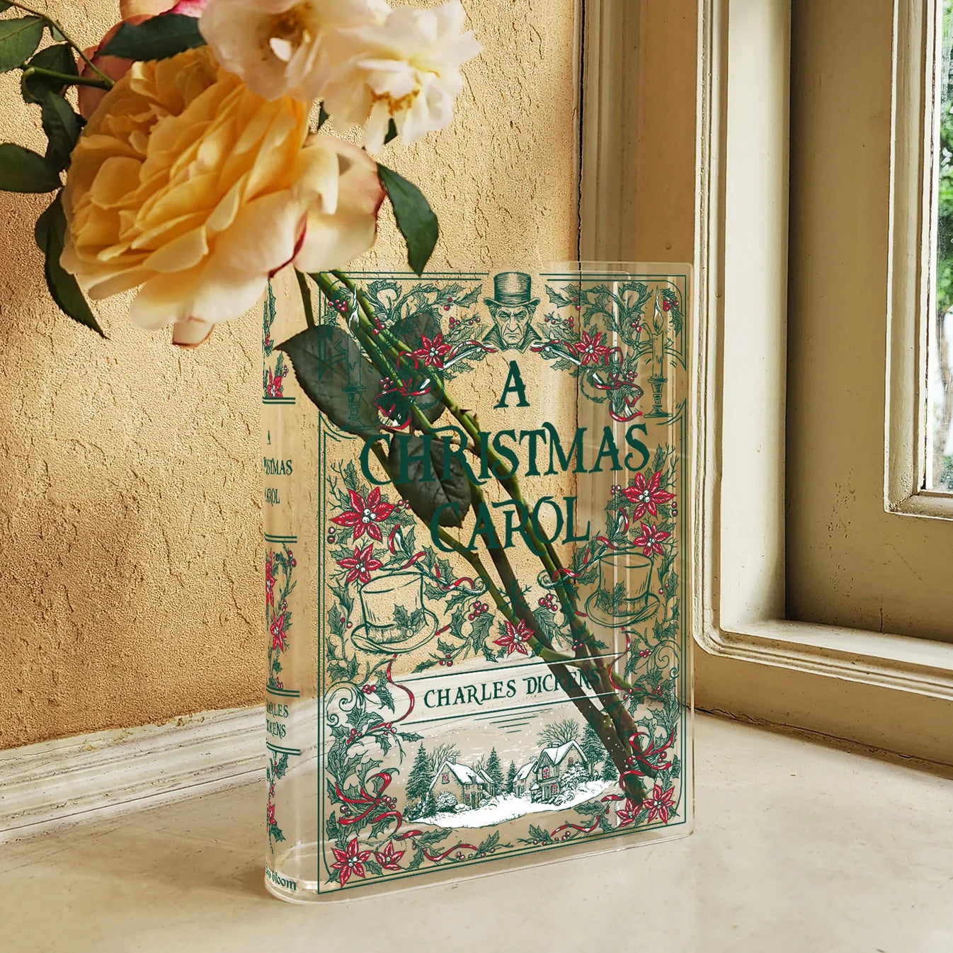 A Christmas Carol Book Vase