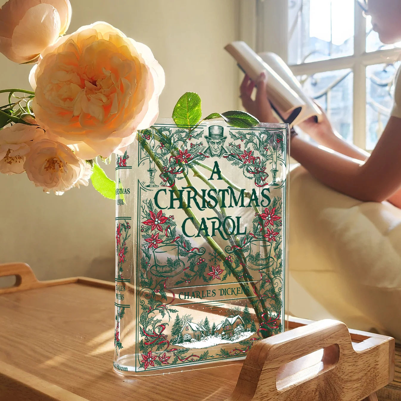 A Christmas Carol Book Vase