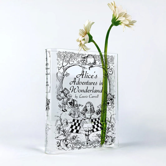 Alice in Wonderland Book Vase