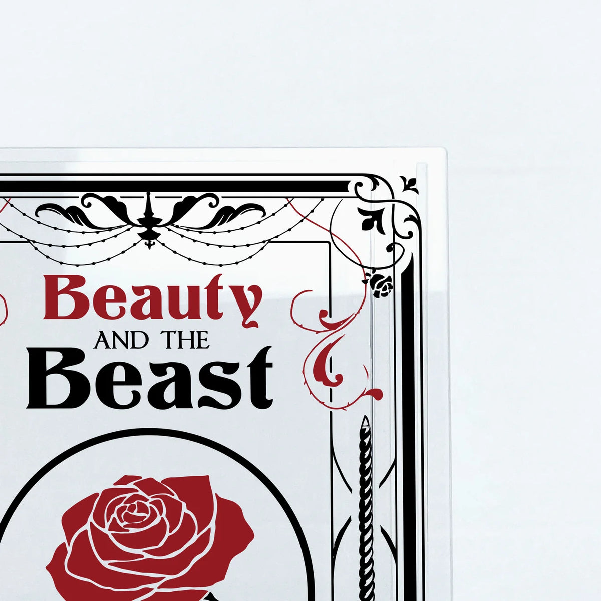 Beauty and the Beast Book Vase