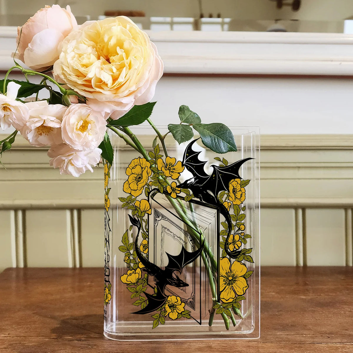 Dragon Book Vase