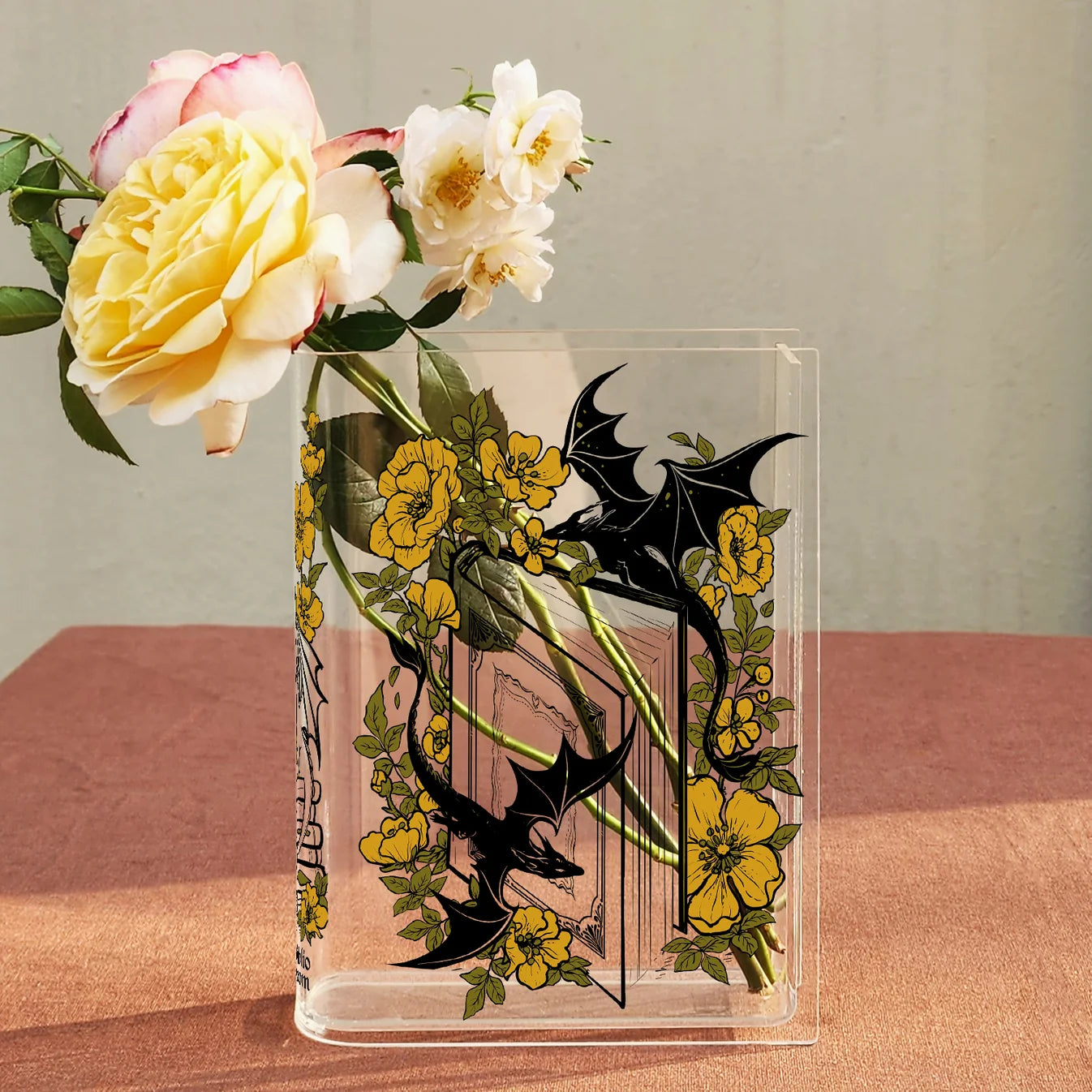Dragon Book Vase