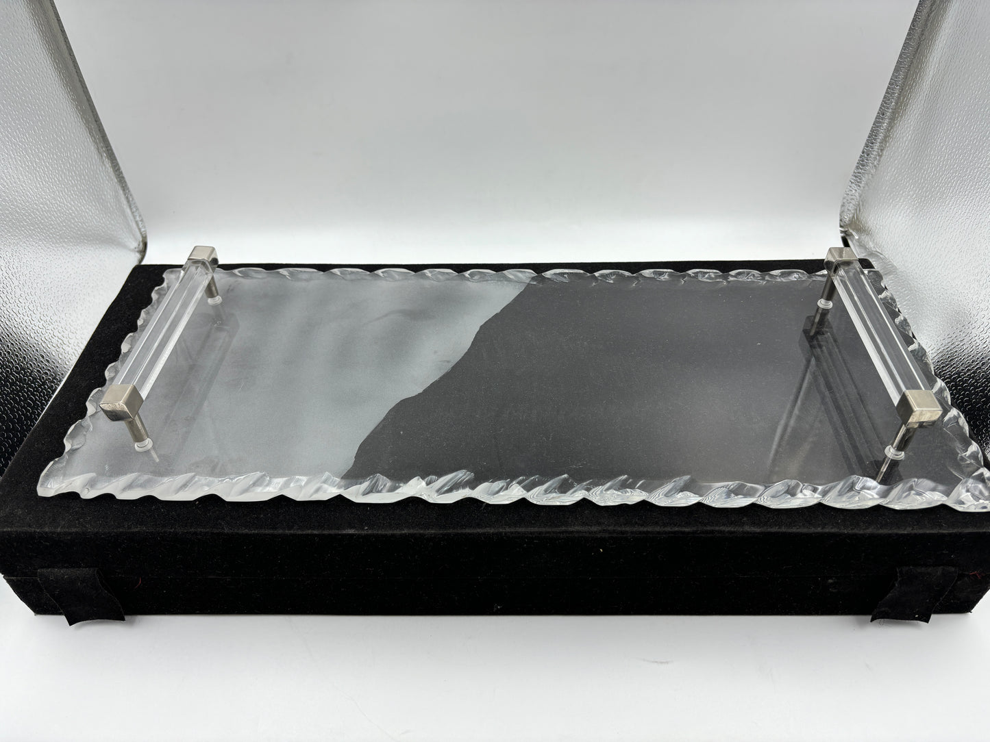 Luxury Serving Tray in Highly Polished Acrylic