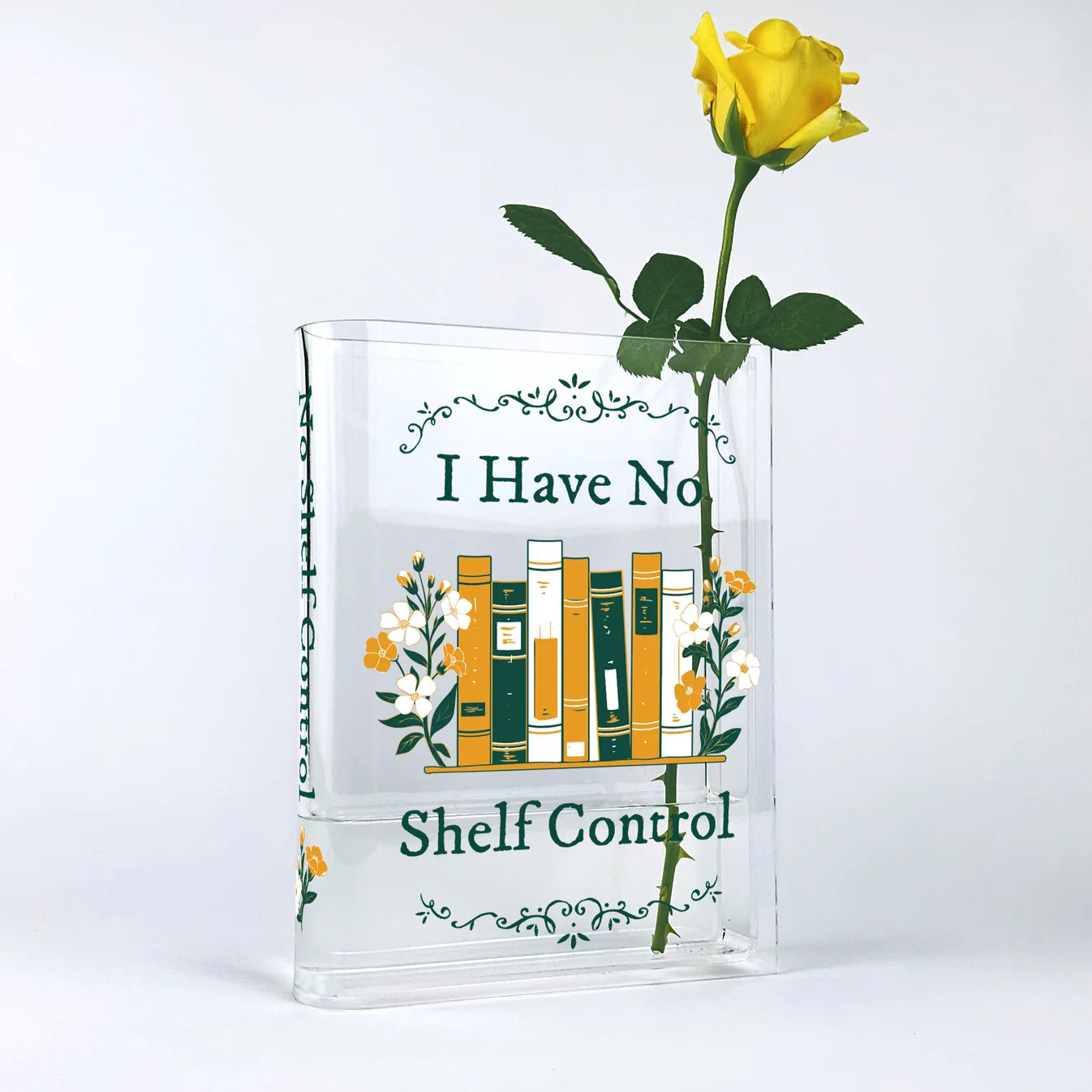I Have No Shelf Control Book Vase