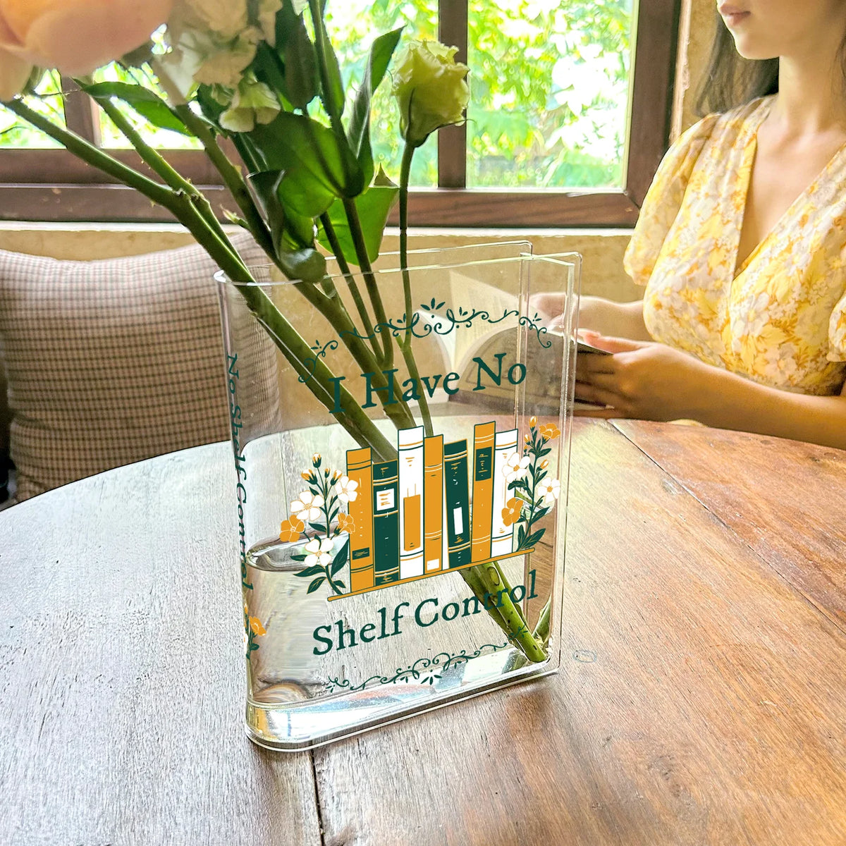 I Have No Shelf Control Book Vase