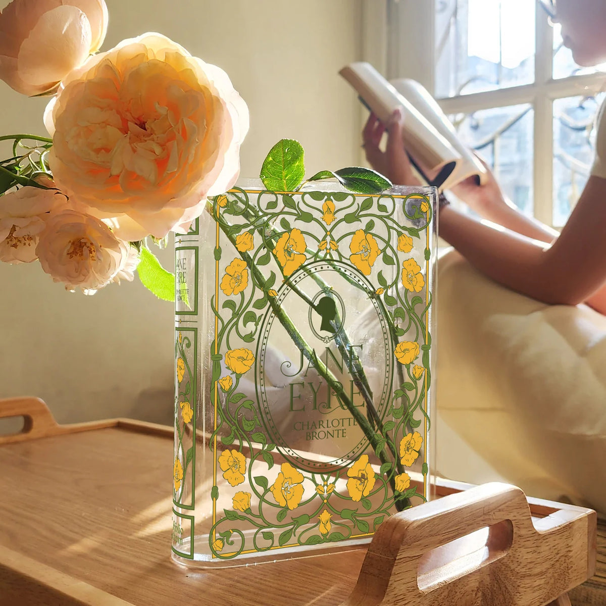 Jane Eyre Book Vase