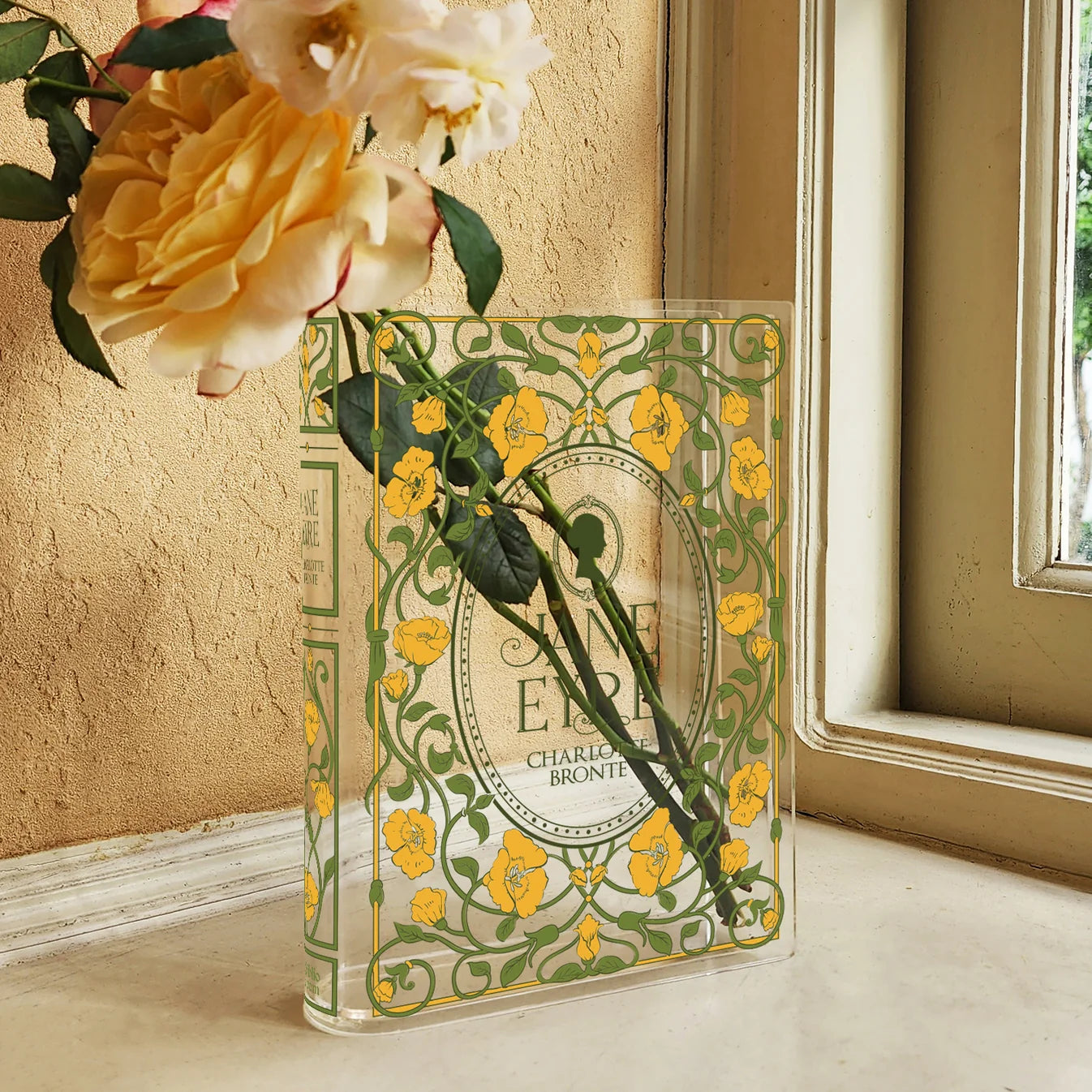 Jane Eyre Book Vase