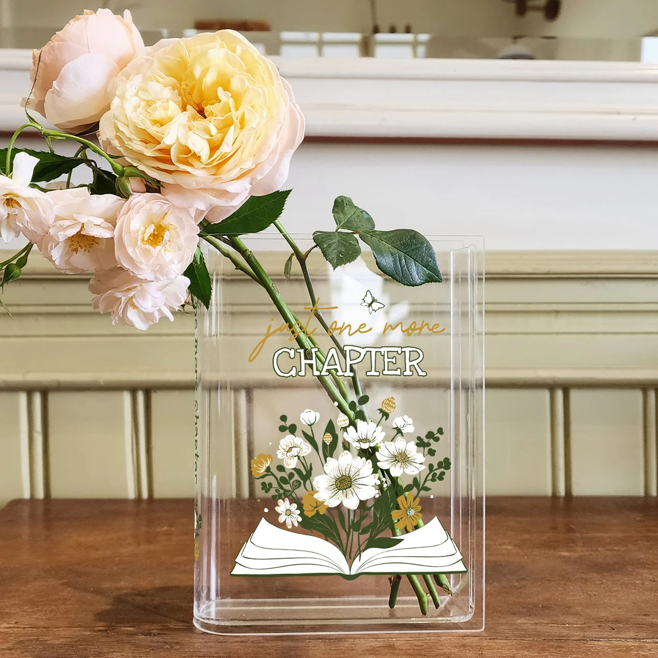 Just One More Chapter Book Vase
