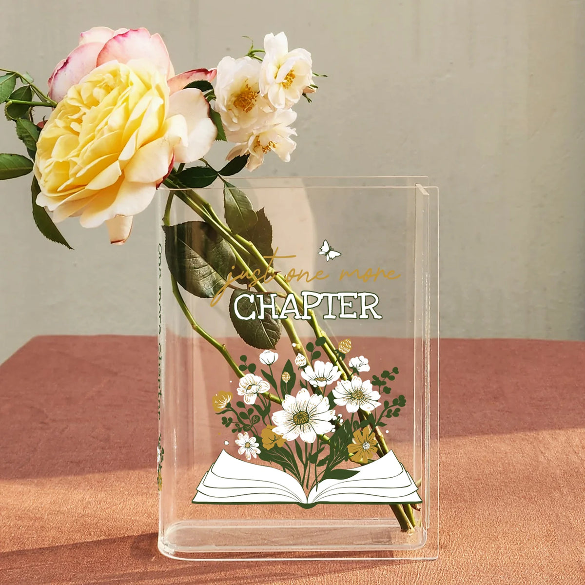 Just One More Chapter Book Vase