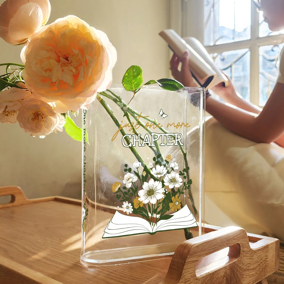 Just One More Chapter Book Vase