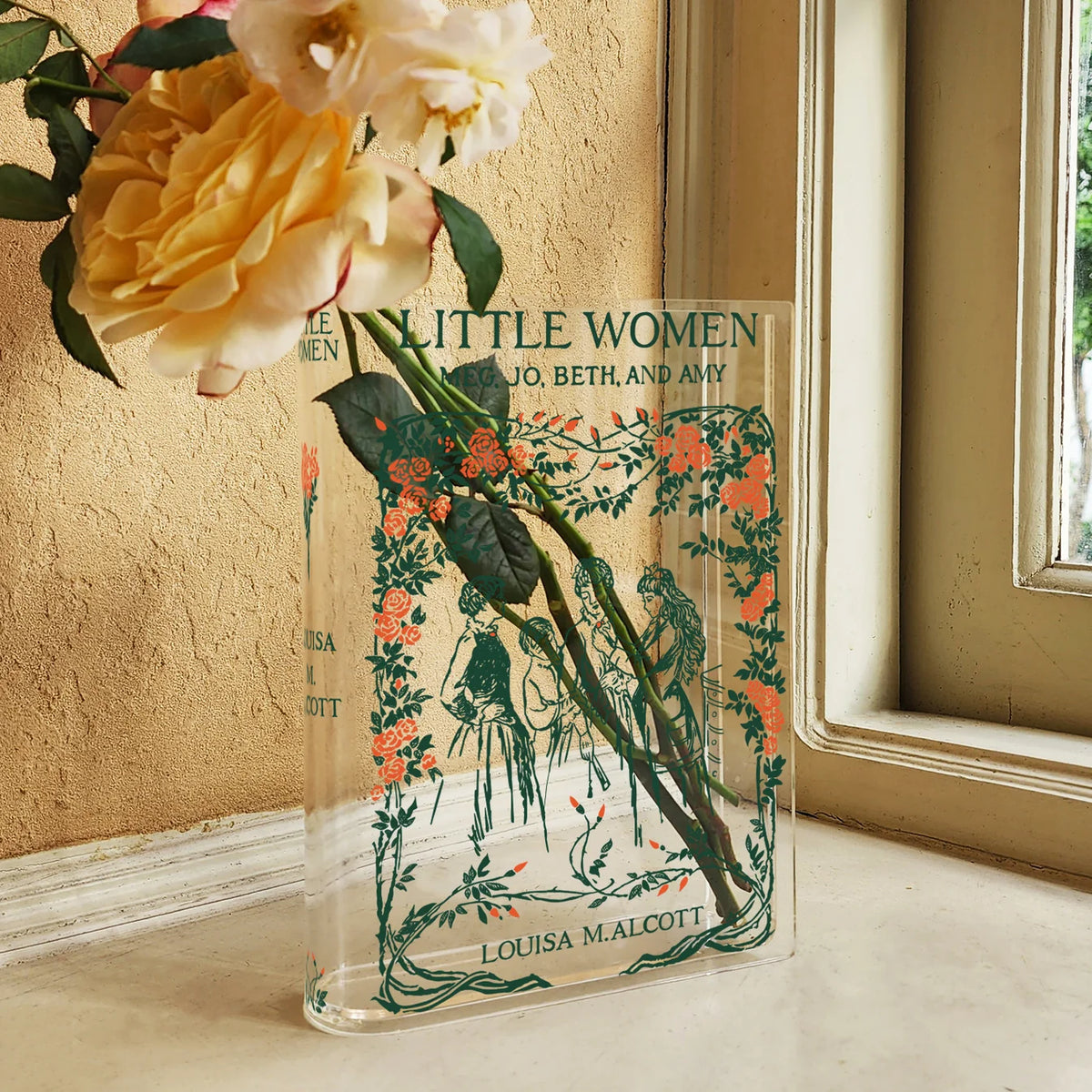 Little Women Book Vase