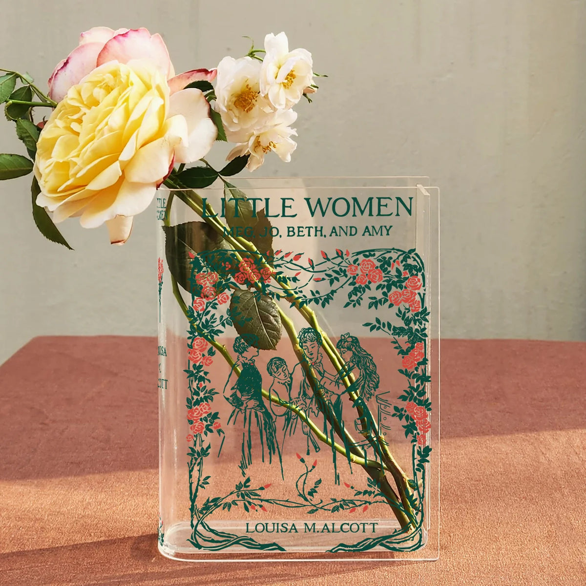 Little Women Book Vase