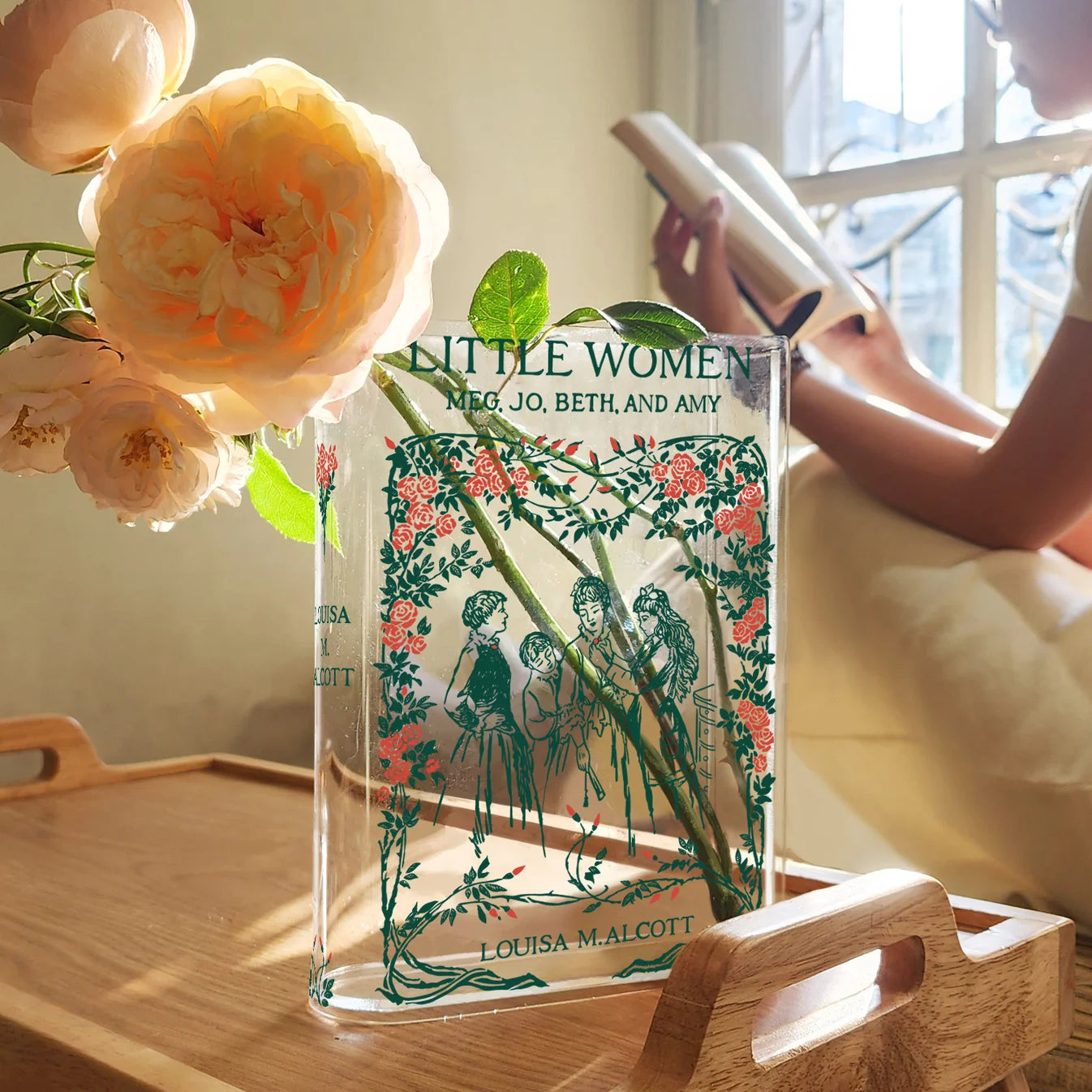 Little Women Book Vase