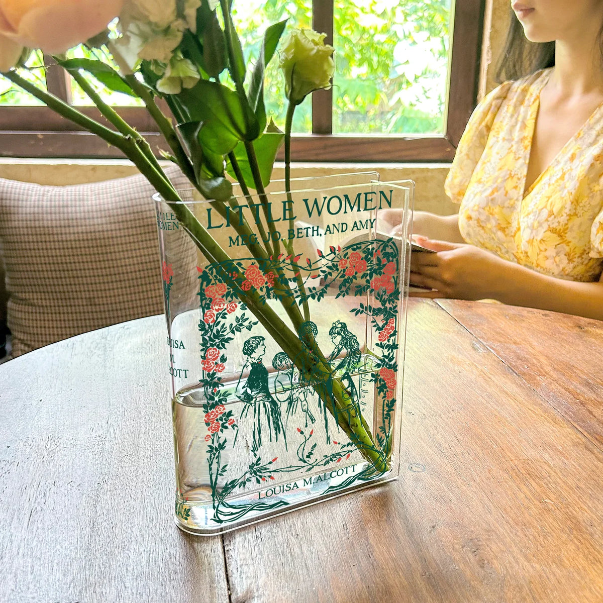 Little Women Book Vase