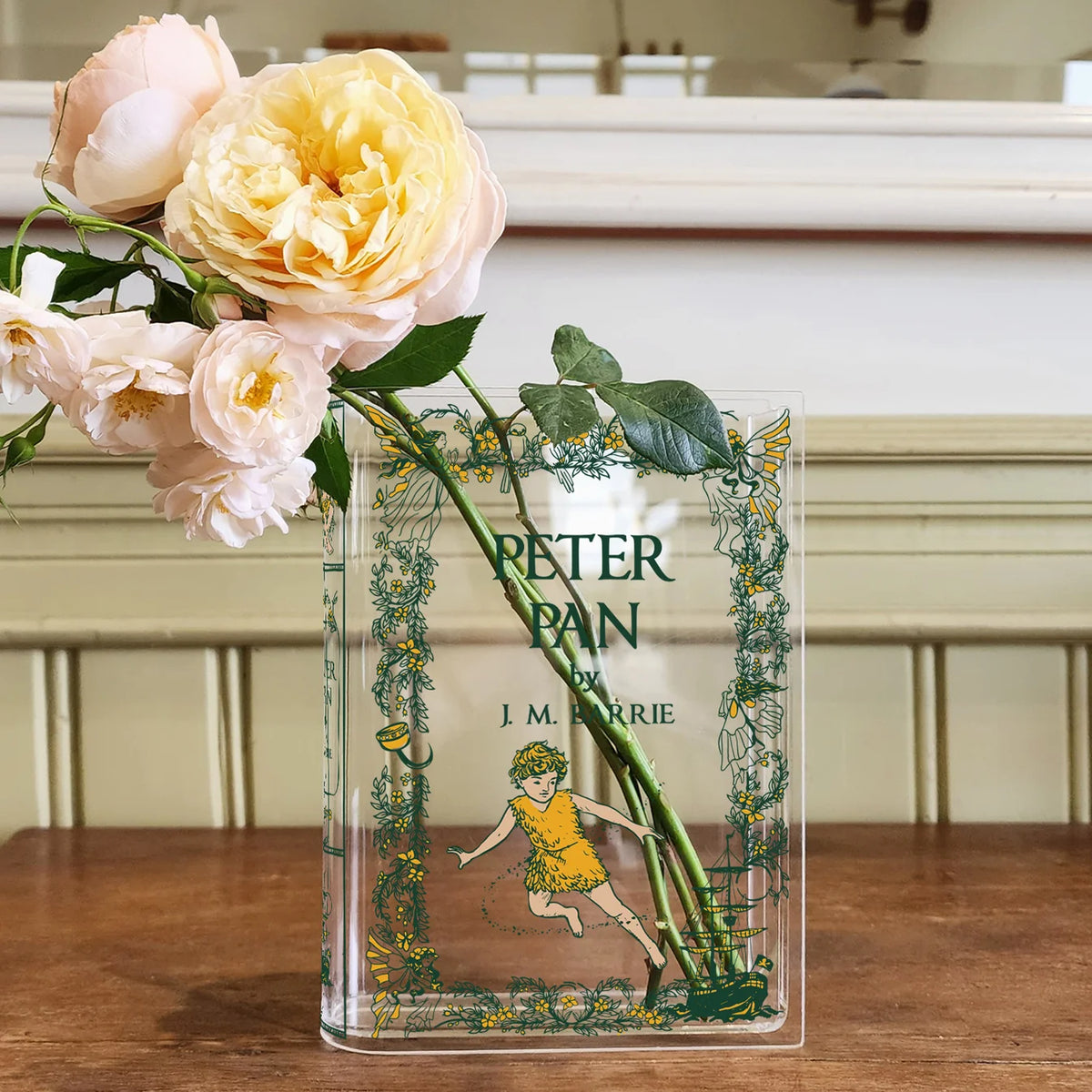 Peter Pan Book Vase
