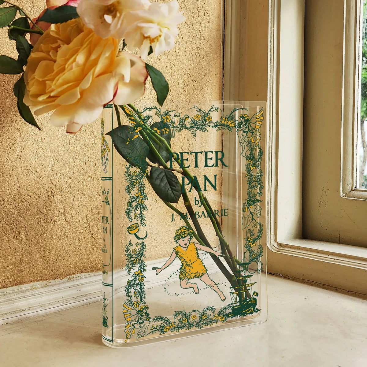Peter Pan Book Vase