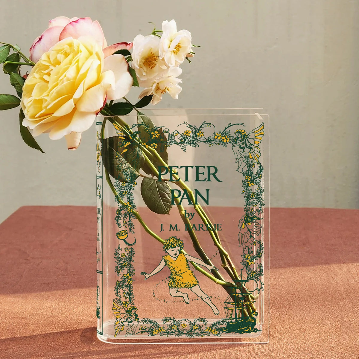 Peter Pan Book Vase