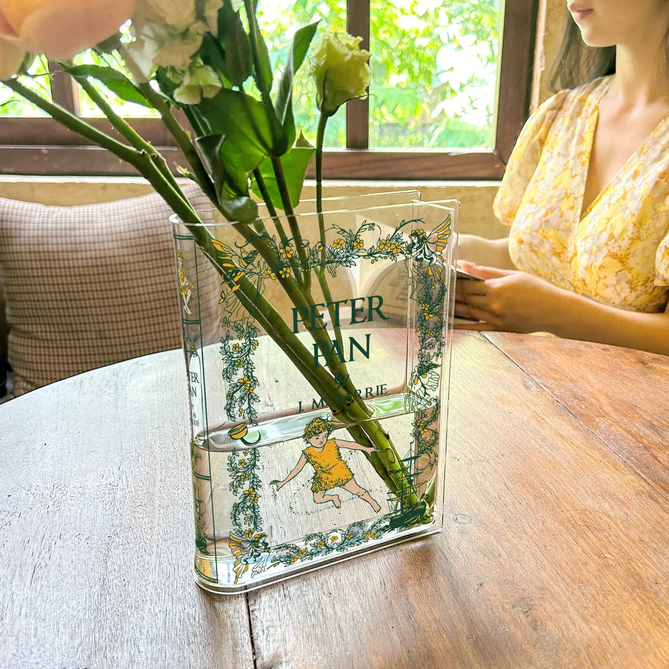 Peter Pan Book Vase