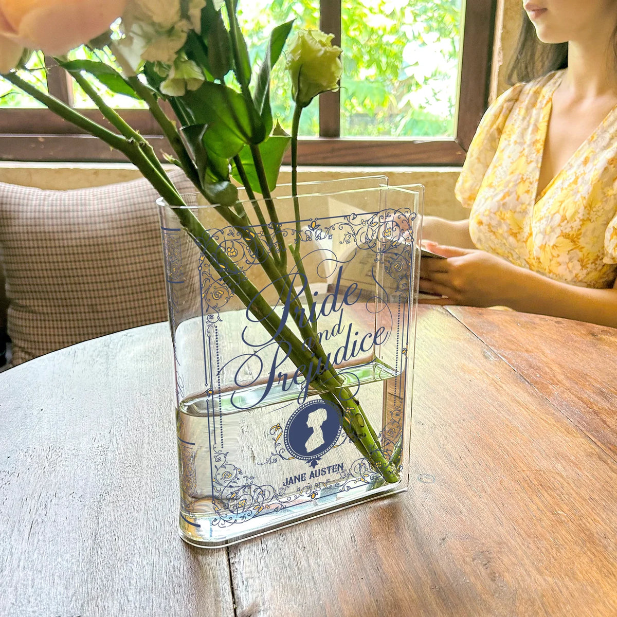 Pride and Prejudice Book Vase