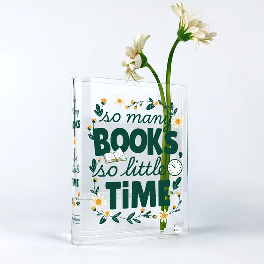 So Many Books So Little Time Book Vase